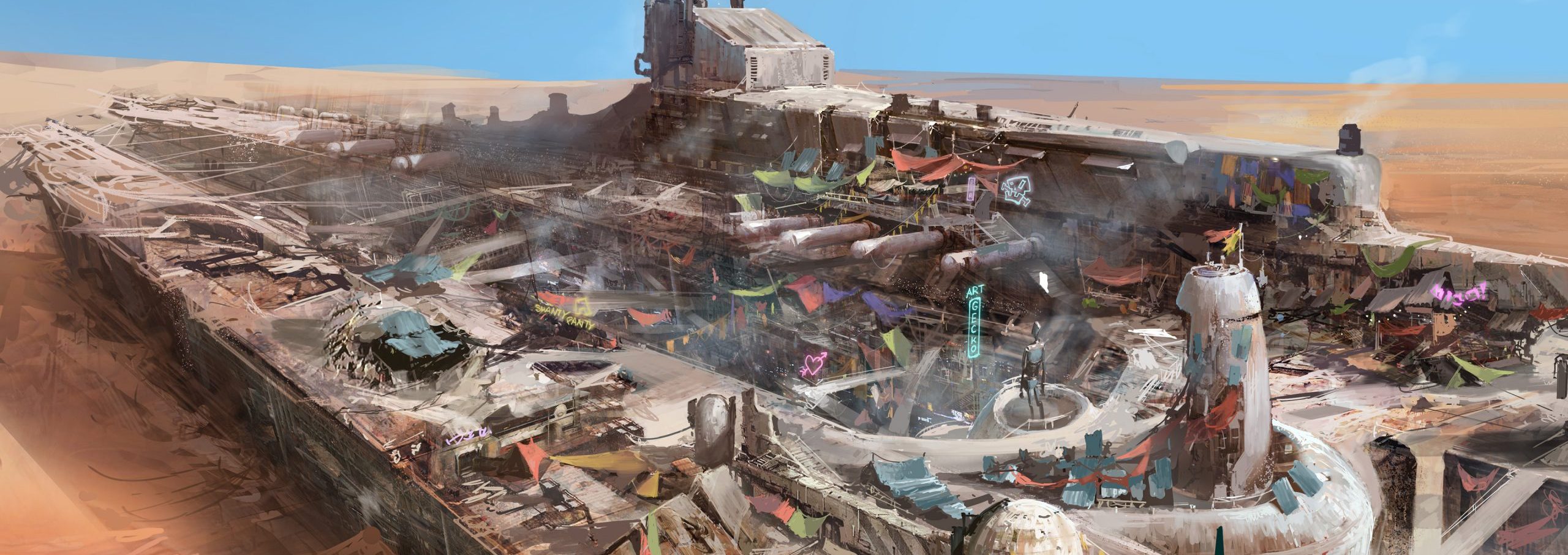 Miasma Chronicles - Chasm Town Concept Art (3840 x 2160)